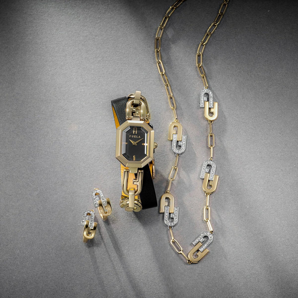 FURLA  ARCH DOUBLE フルラ フルラアーチダブル ピアス / FJ0107ETU