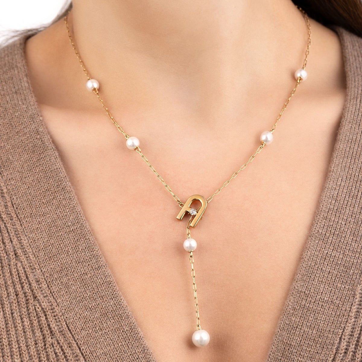 FURLA  ARCH PEARL NECKLACE フルラ フルラアーチパールネックレス / FJ0522NTU