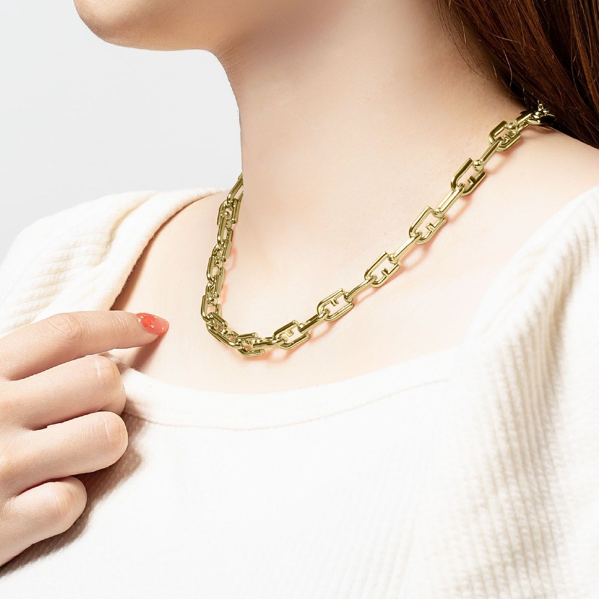FURLA  FURLA CHAINED LOGO NECKLACE フルラ フルラチェーンロゴネックレス / FJ0908NTU
