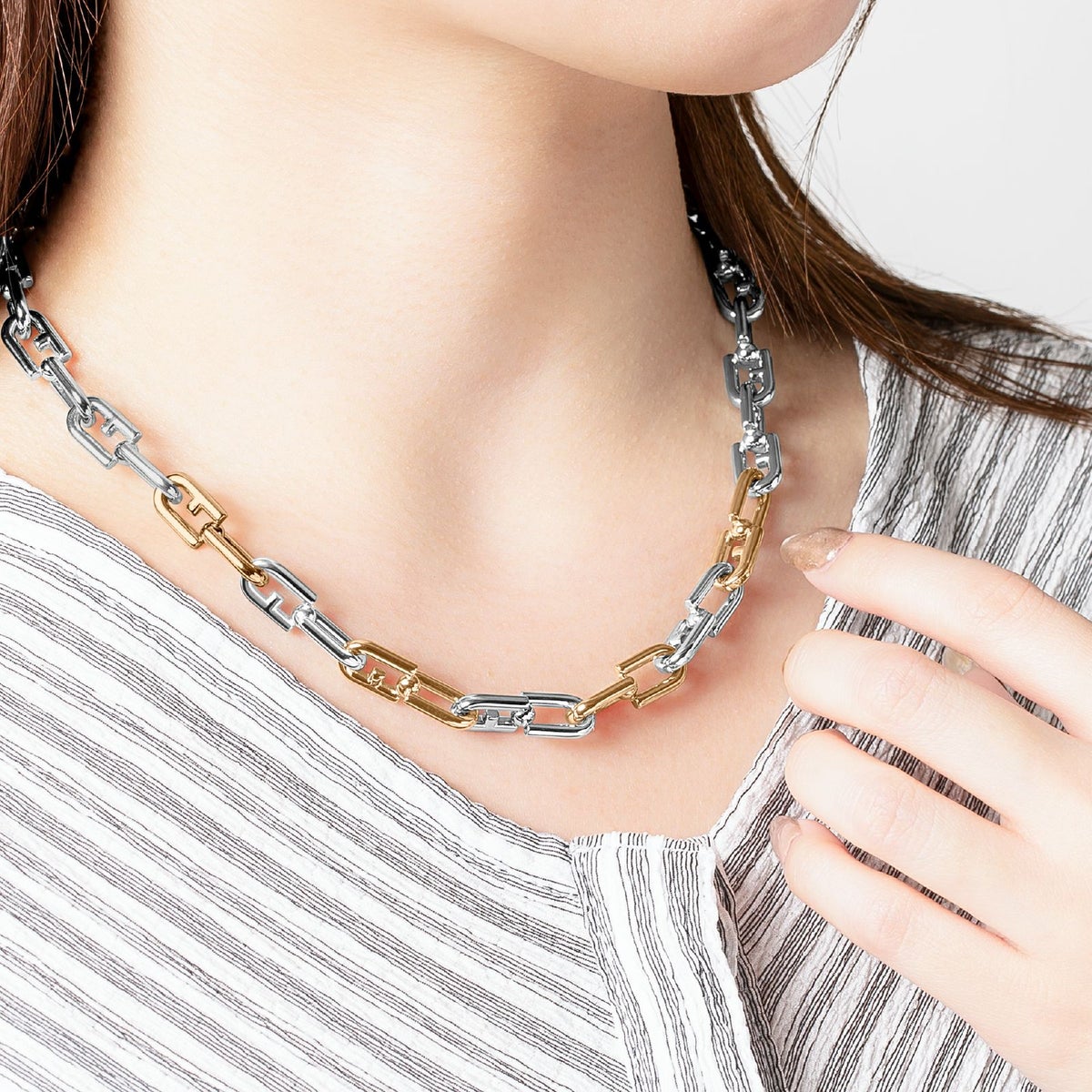 FURLA  FURLA CHAINED LOGO NECKLACE フルラ フルラチェーンロゴネックレス / FJ0922NTU