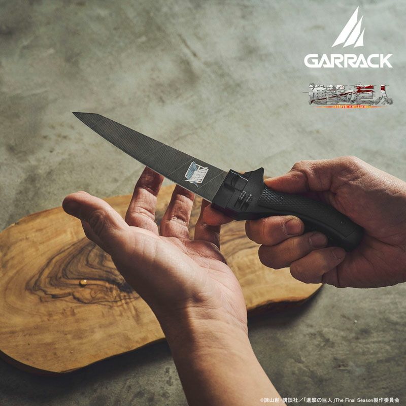 GARRACK 進撃の巨人 ギャラック 進撃の巨人×関市の包丁超硬質ブレード包丁  ペティナイフ(NINJA ver) /NIN-PK-SK-BK