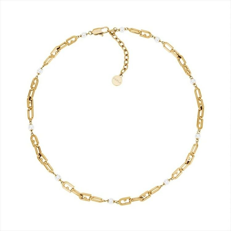 FURLA  FURLA CHAINED LOGO NECKLACE フルラ フルラ チェーン ロゴ ネックレス / FJ0926NTU
