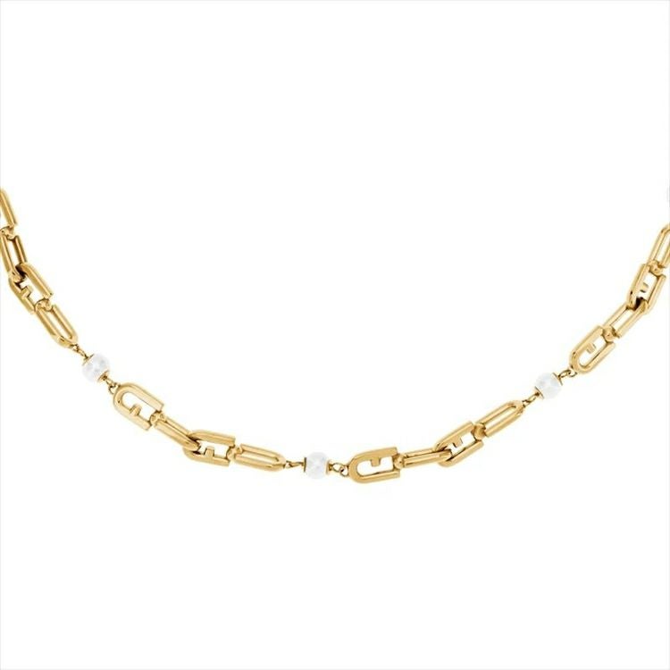 FURLA  FURLA CHAINED LOGO NECKLACE フルラ フルラ チェーン ロゴ ネックレス / FJ0926NTU