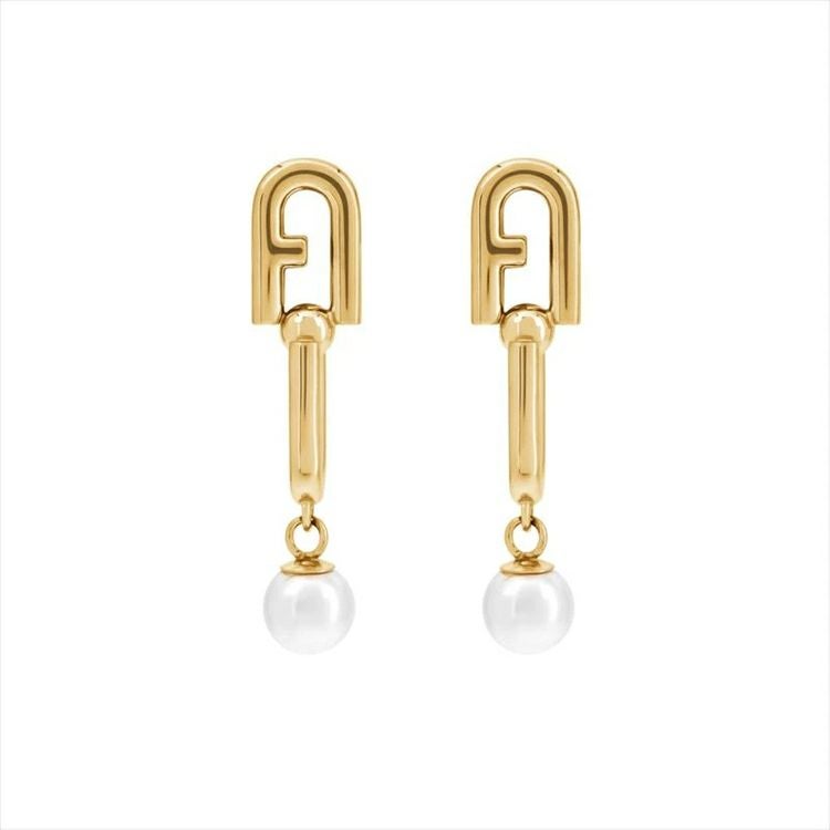 FURLA  FURLA CHAINED LOGO フルラ フルラ チェーン ロゴ  ピアス / FJ0930ETU