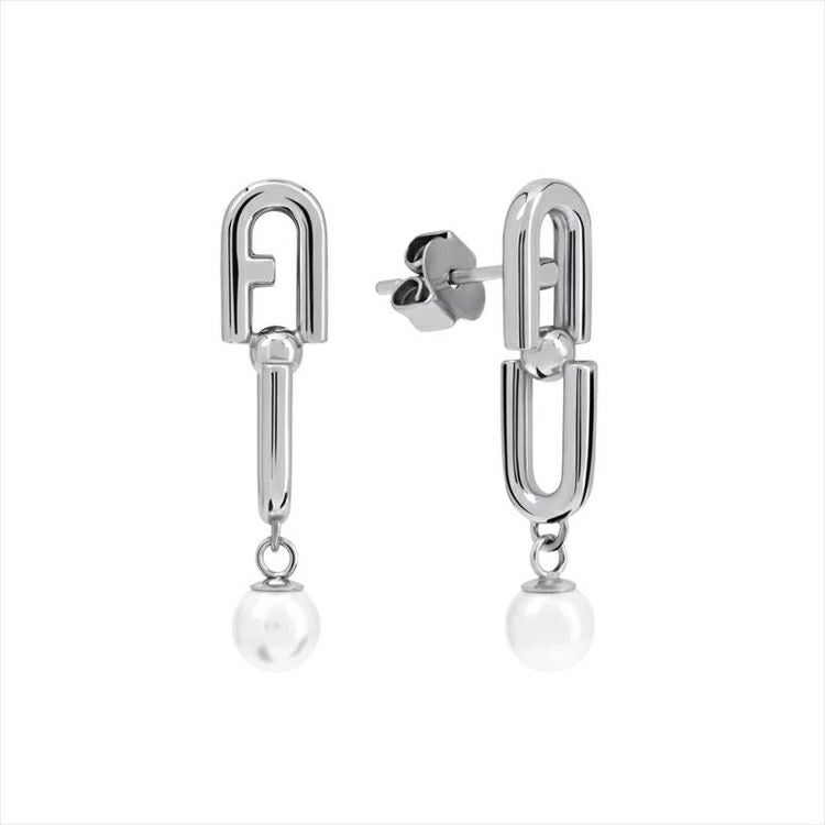 FURLA  FURLA CHAINED LOGO フルラ フルラ チェーン ロゴ  ピアス / FJ0931ETU