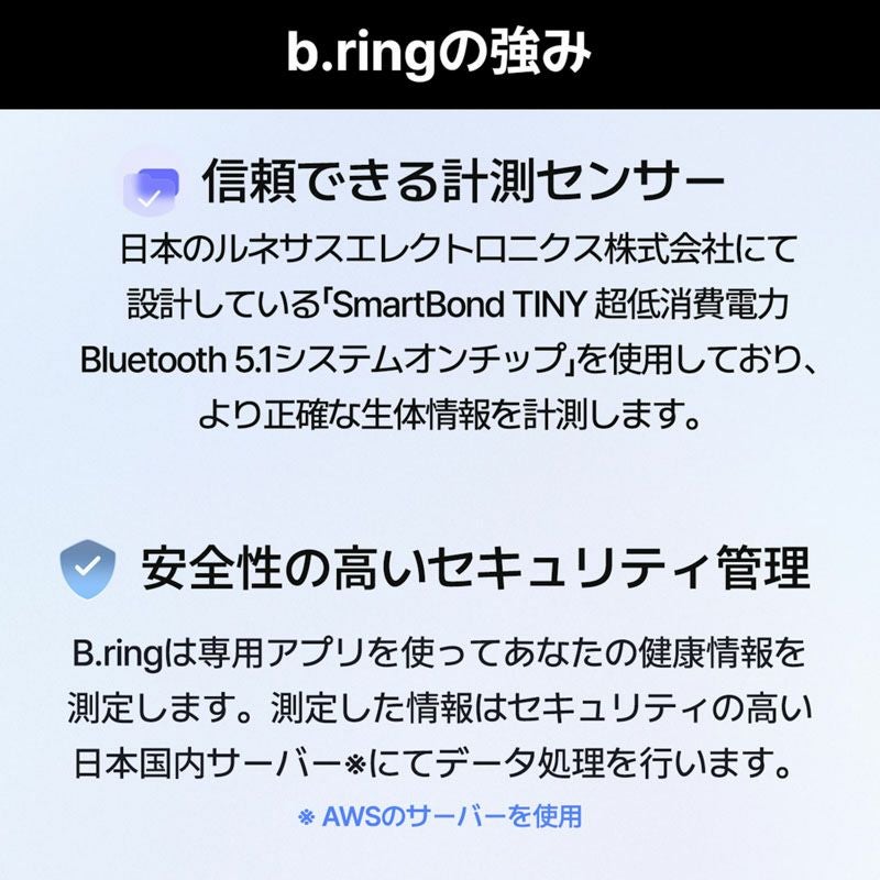 b.ring (サイズ11) ブリング スマートリング ステンレススチール シルバー / B113SSVRNG