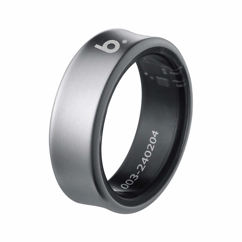 b.ring (サイズ7) ブリング スマートリング チタン シルバー / B074TNSVRNG